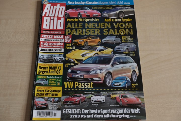 Deckblatt Auto Bild (37/2010)